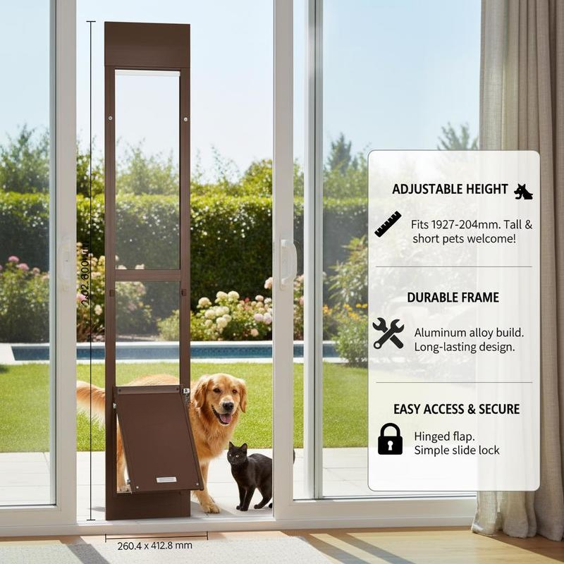 Dog Door for Sliding Glass Doo - Glass Door Hinge avaliação e preço