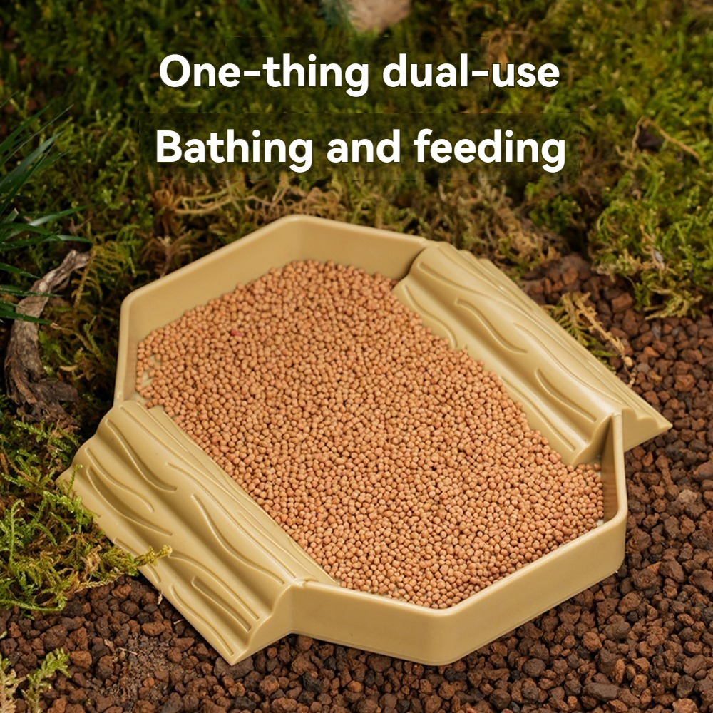 Yellow edge turtle bath basin  - Water Dish Reptile avaliação e preço