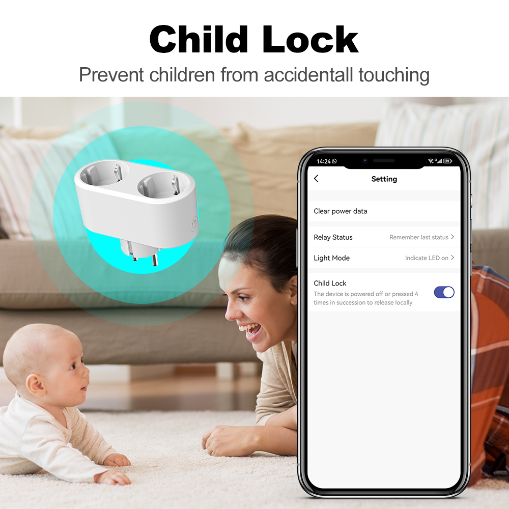 Tuya WiFi Dual Outlet 16A APP  - Timer Dual Outlet avaliação e preço