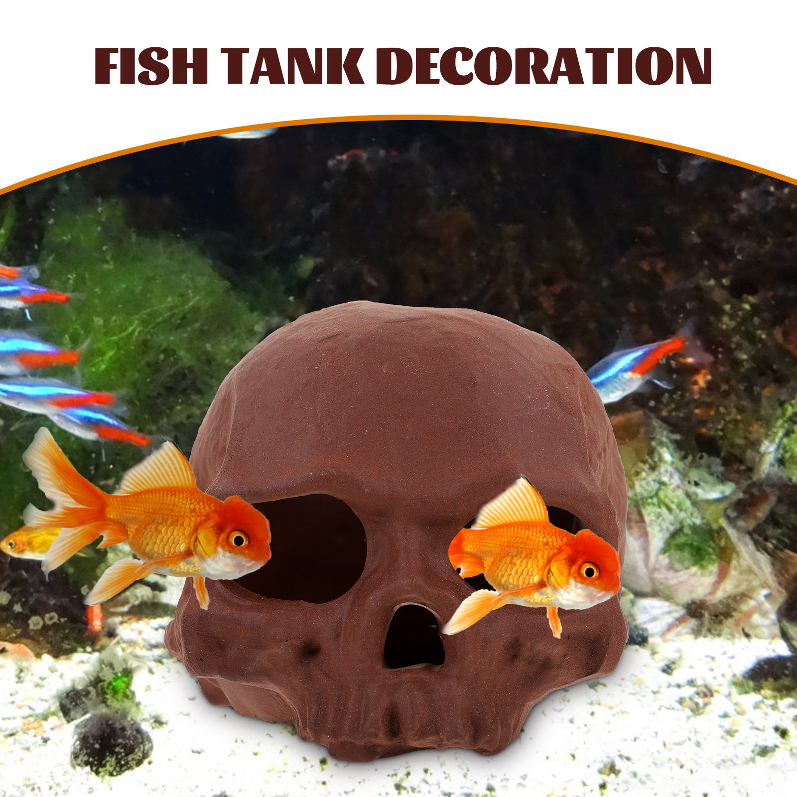 Ceramic Fish Tank Decoration S - Hide Cave Ceramic avaliação e preço