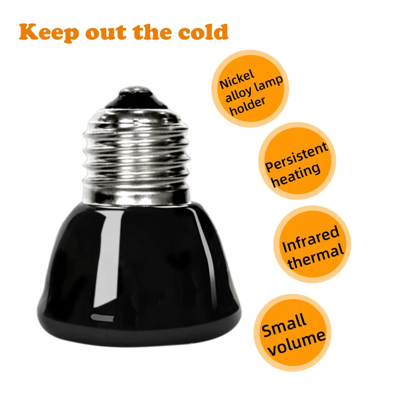 25/50/75/100W E27 Black Infrar - Ceramic Heat Emitter avaliação e preço