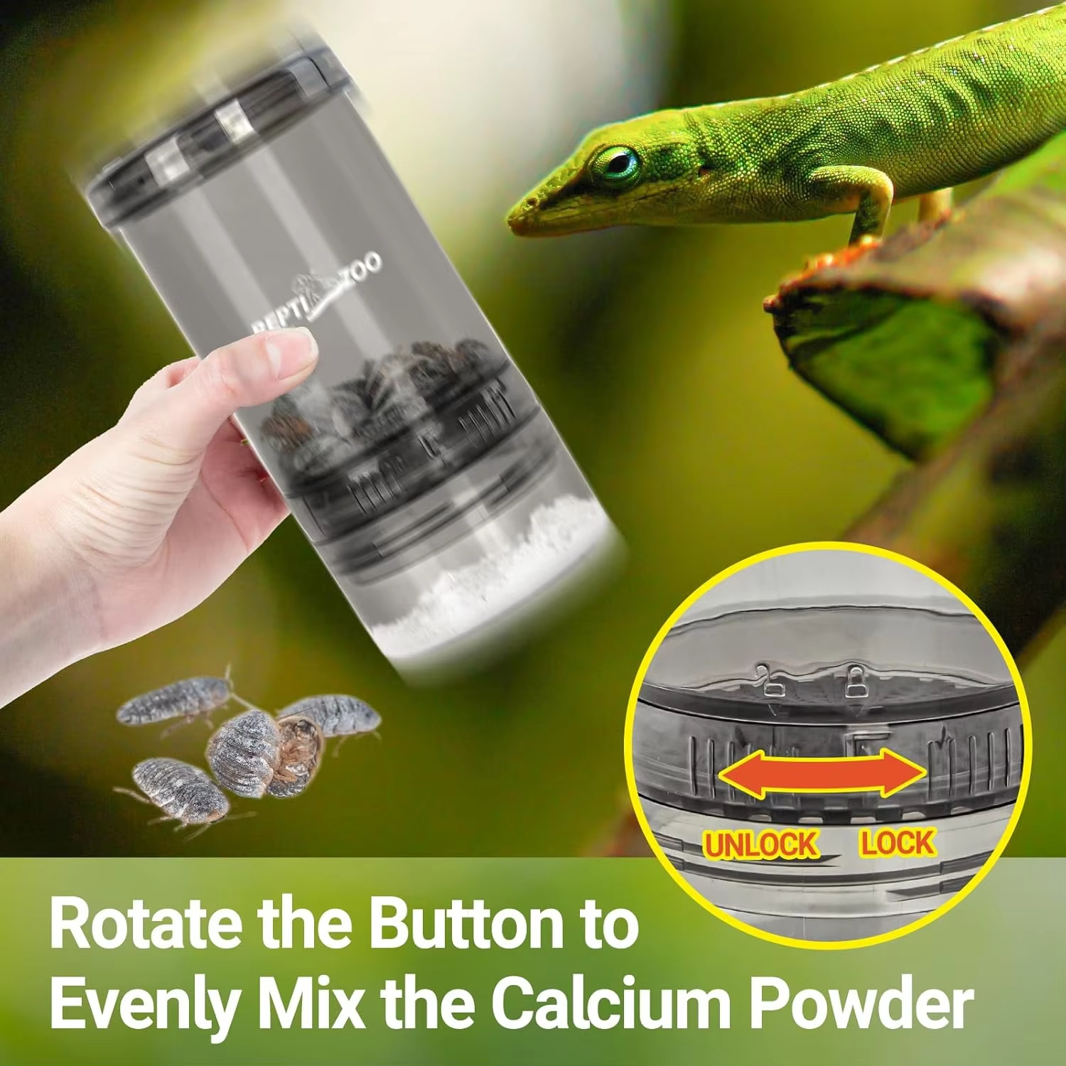 Reptile Calcium Powder Mixing  - Calcium Powder Reptile avaliação e preço