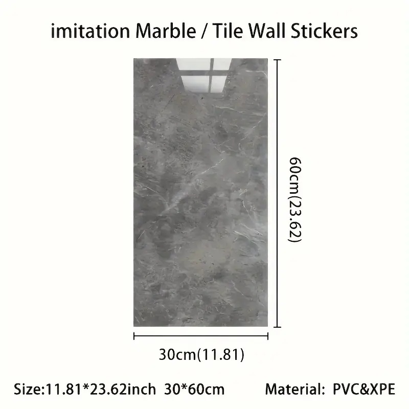 30cm*60cm Imitation Marble Til - Pvc Panel Background avaliação e preço