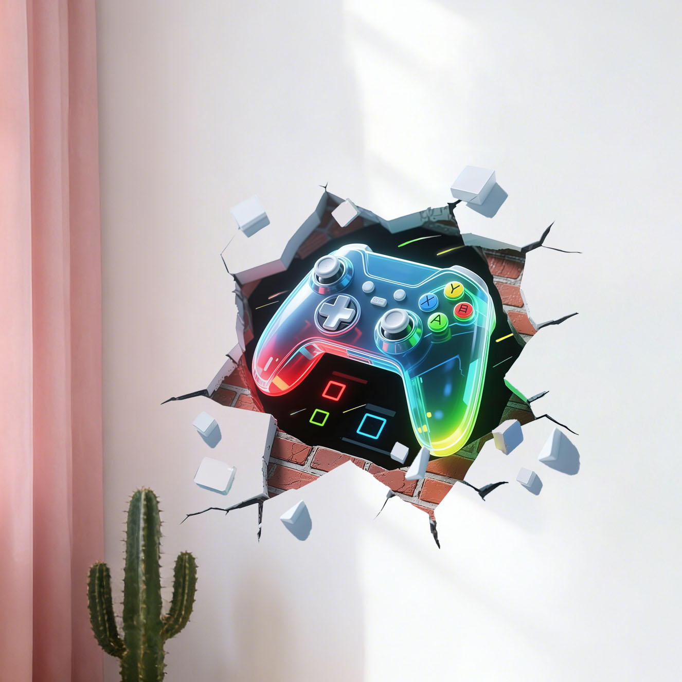Game Controller Decal for Boys - Pvc Panel Background avaliação e preço