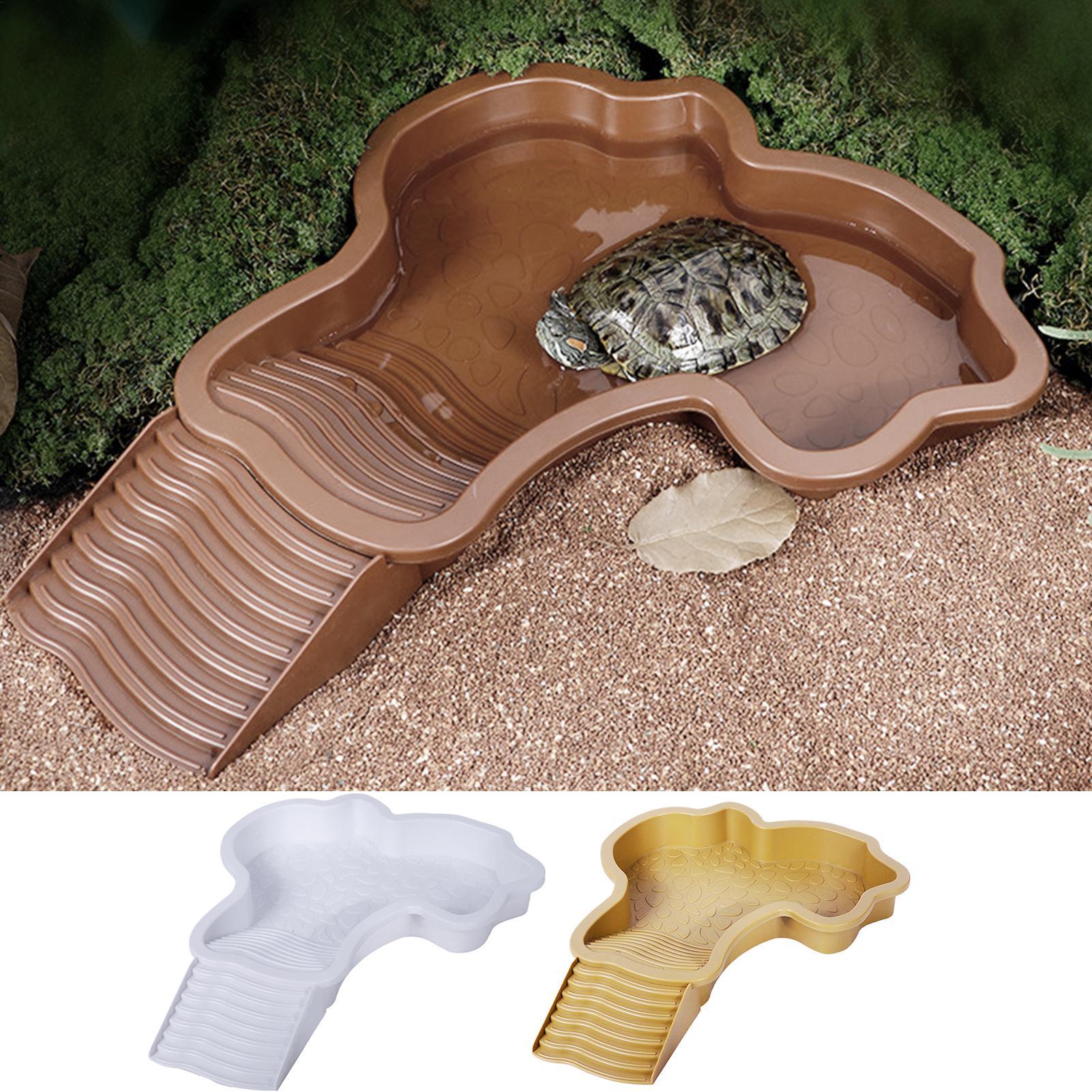 Reptile Bathing Pool with Ramp - Water Dish Reptile avaliação e preço