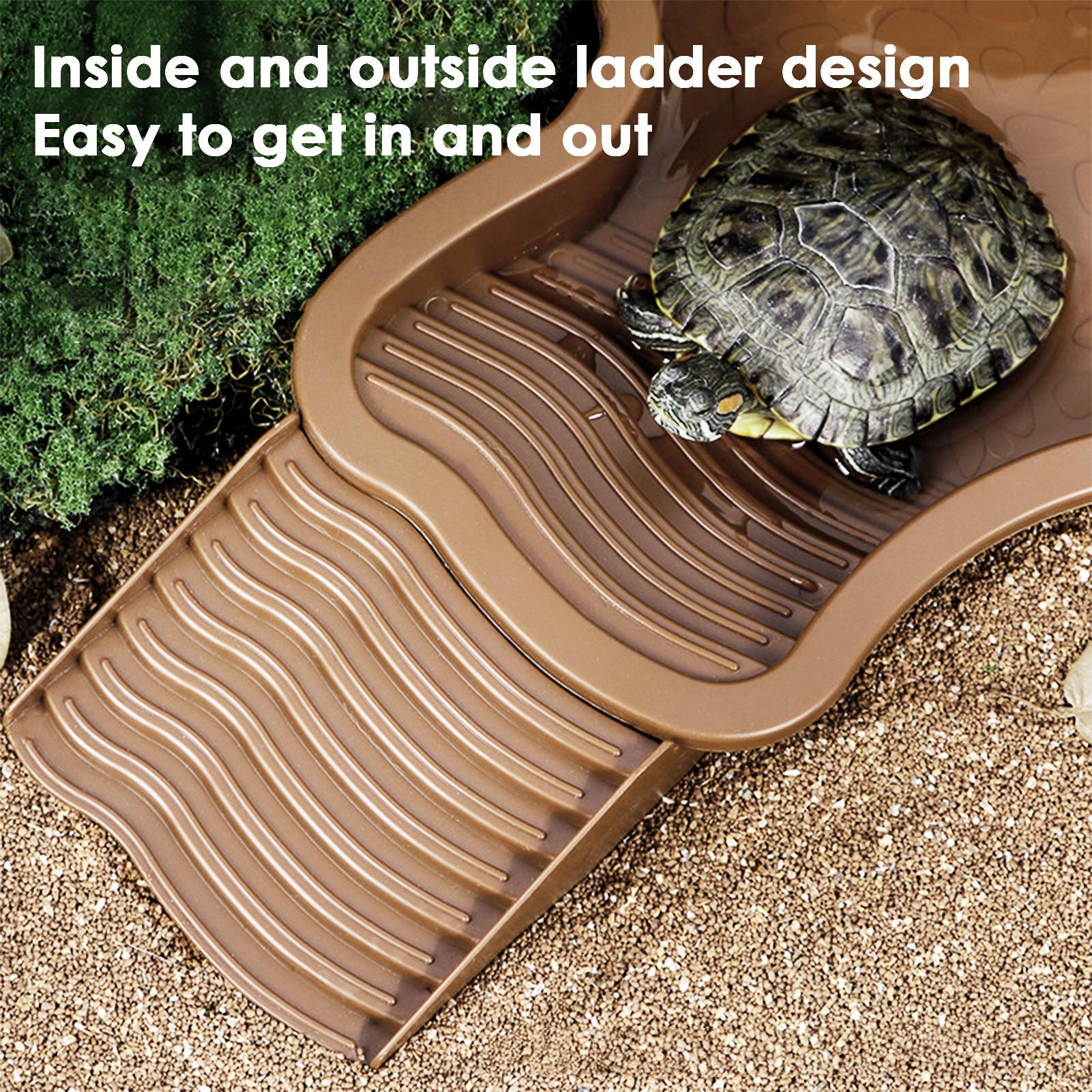Reptile Bathing Pool with Ramp - Water Dish Reptile avaliação e preço