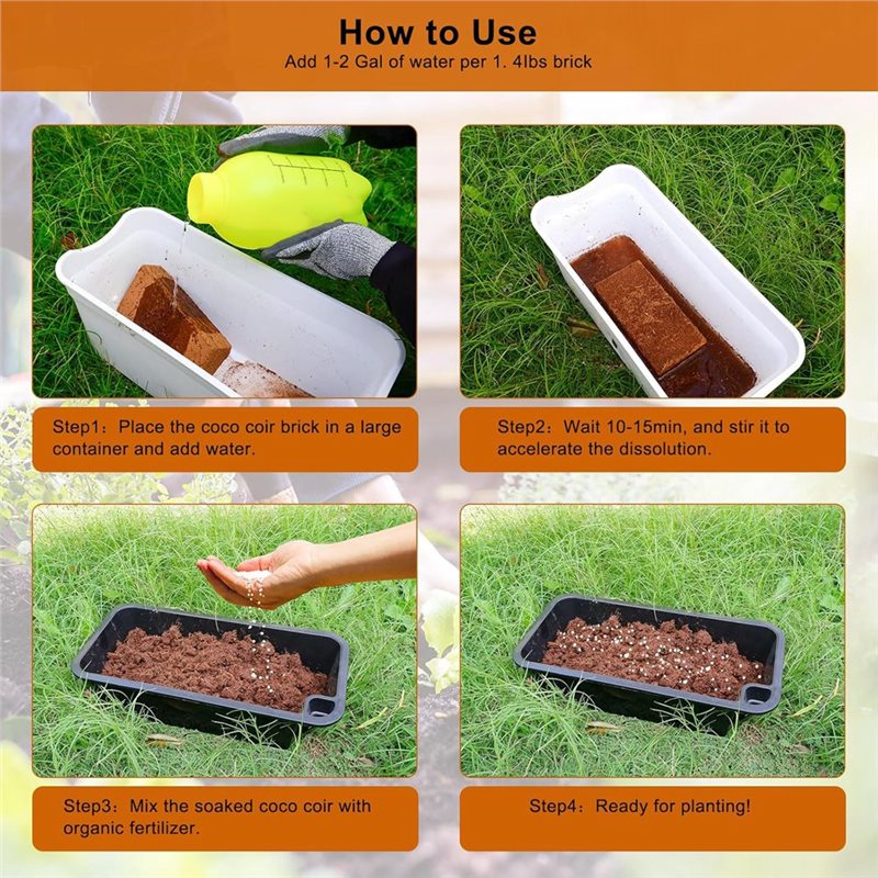 3 Pack Coco Coir Bricks, Coco  - Substrate Coconut Fiber avaliação e preço
