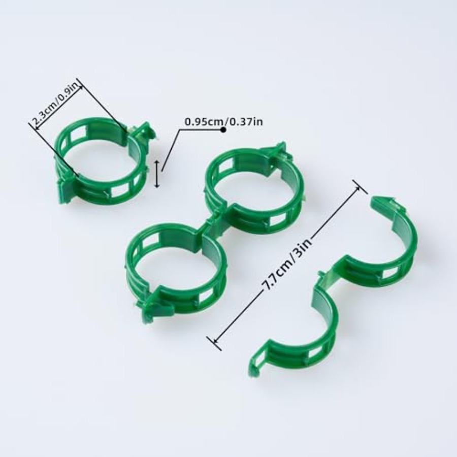 100 Pcs Plant Support Clips Pl - Vine Climbing Plastic avaliação e preço