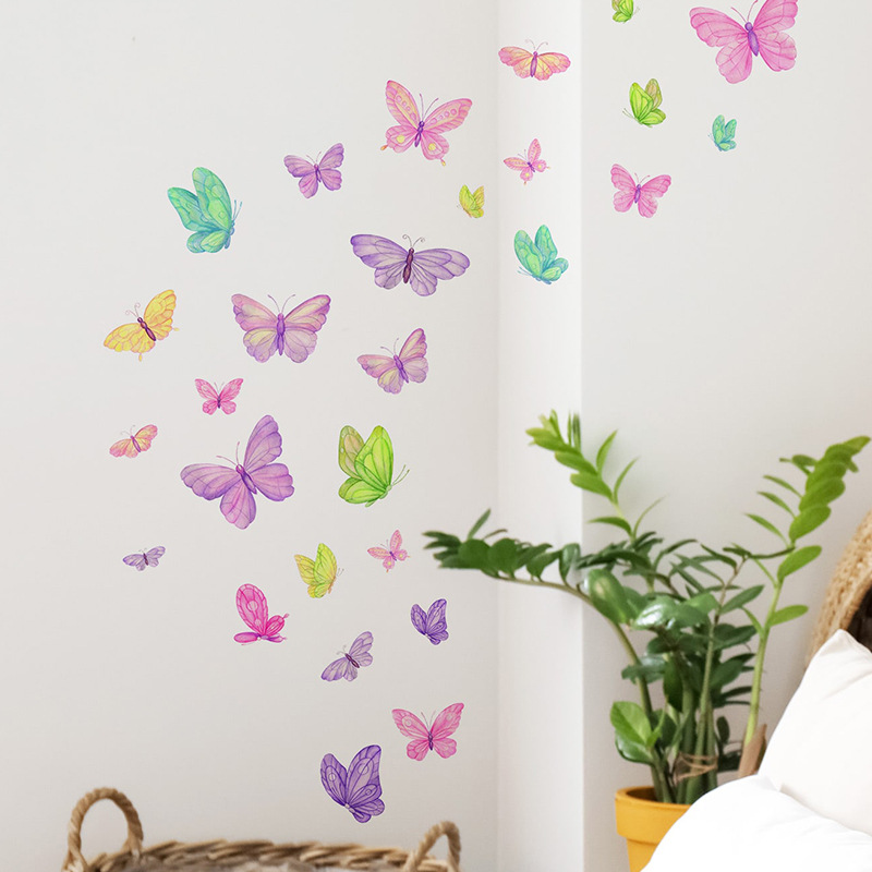Romantic butterfly Wall Sticke - Pvc Panel Background avaliação e preço