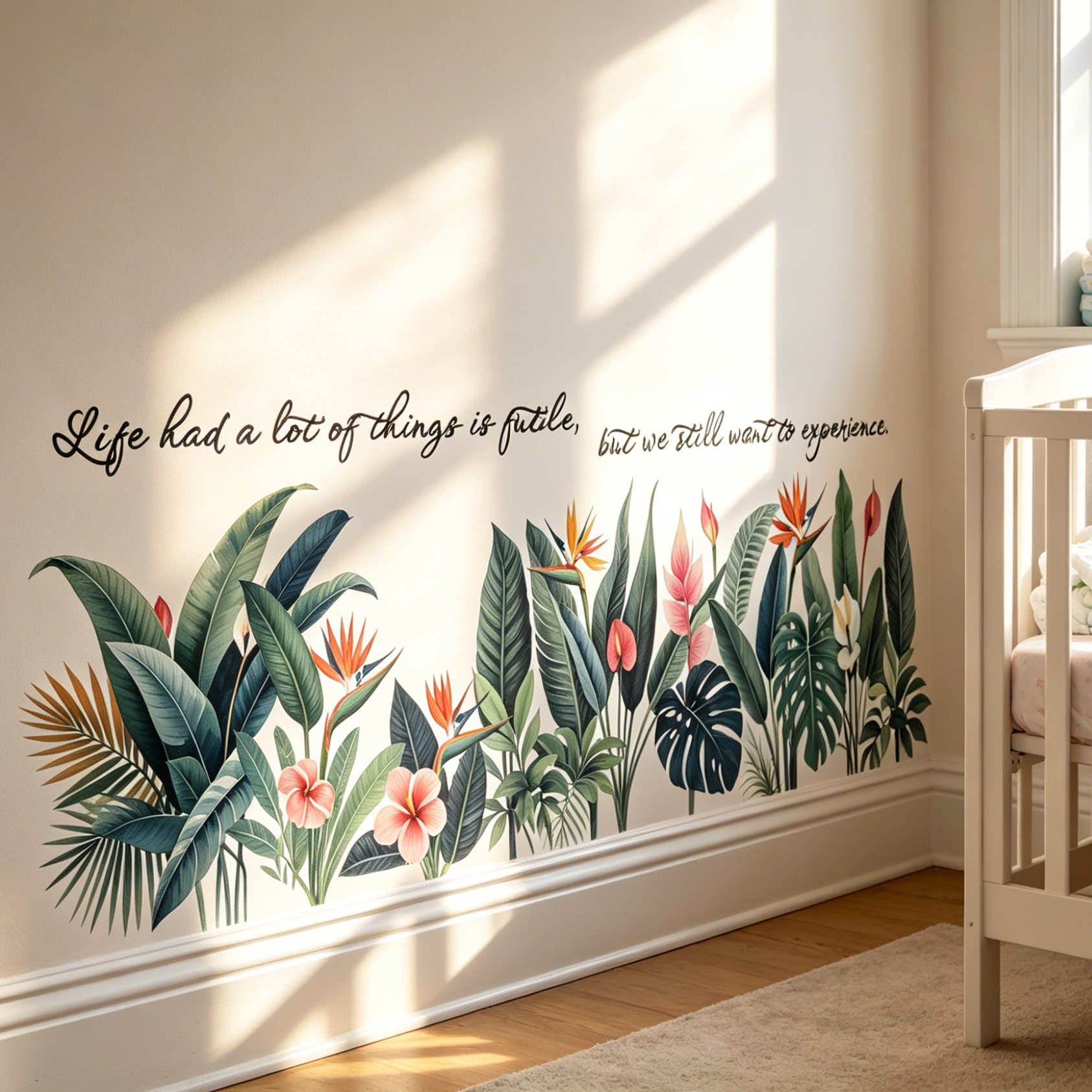 Tropical background wall stick - Pvc Panel Background avaliação e preço