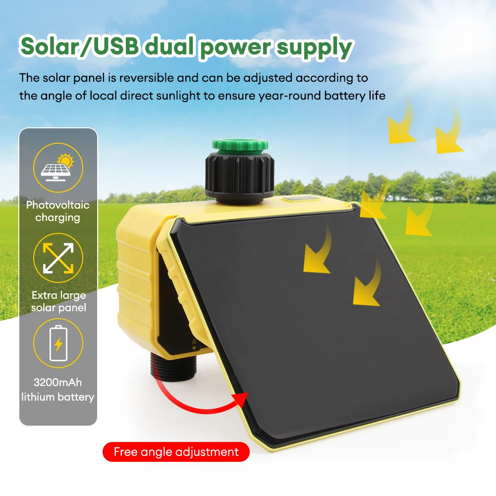 WiFi Solar Timer Dual Water Va - Timer Dual Outlet avaliação e preço