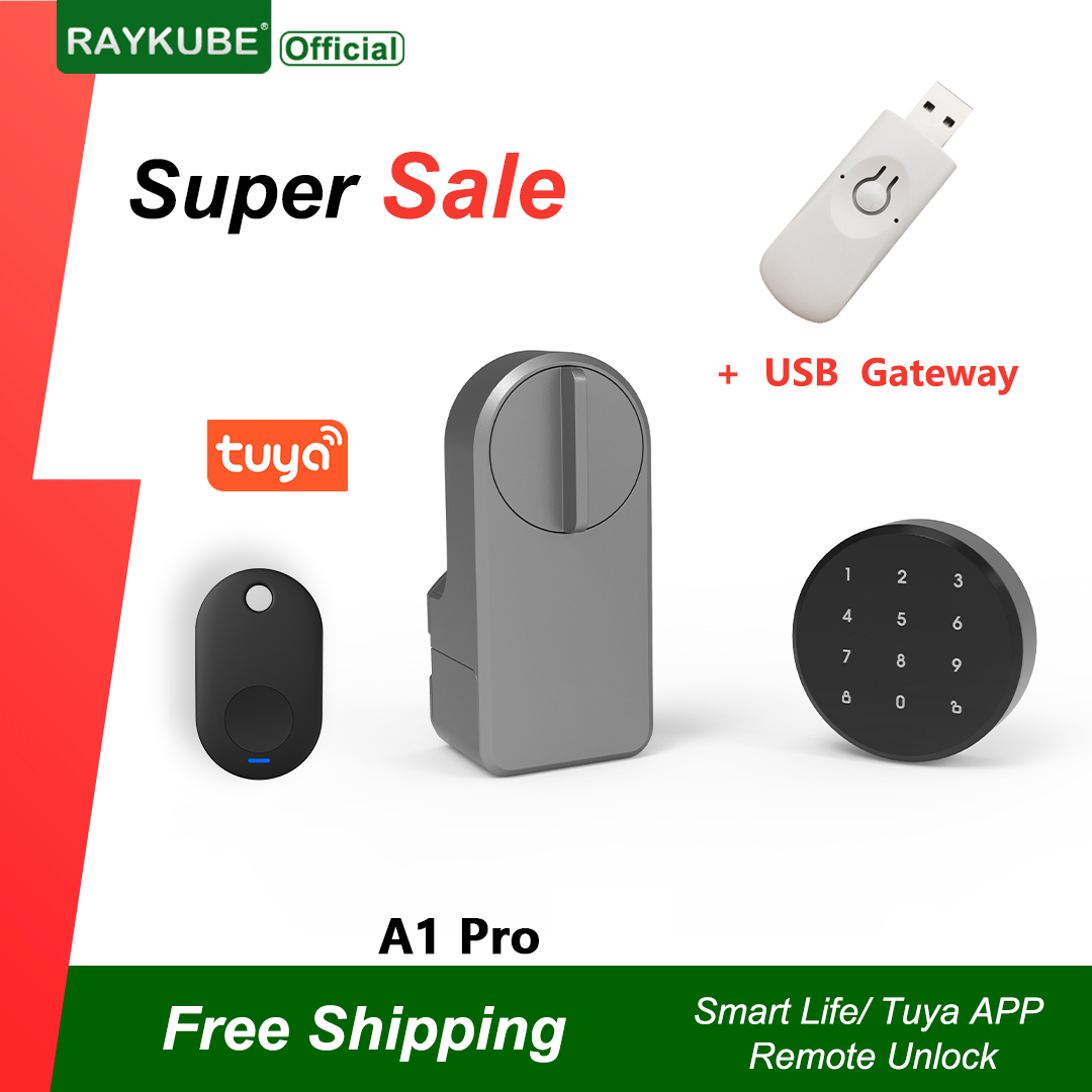RAYKUBE A1 Pro Tuya BEL Smart  - Glass Door Hinge avaliação e preço