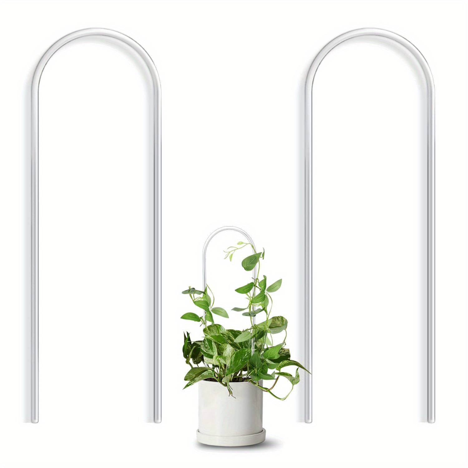 3pc u-shaped acrylic plant cli - Vine Climbing Plastic avaliação e preço