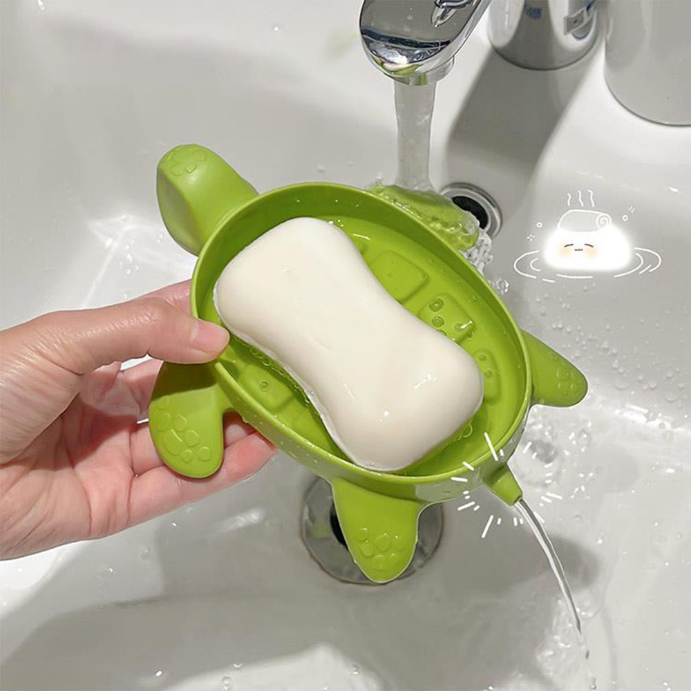 Turtle Drain Soap Box  Cartoon - Water Dish Reptile avaliação e preço