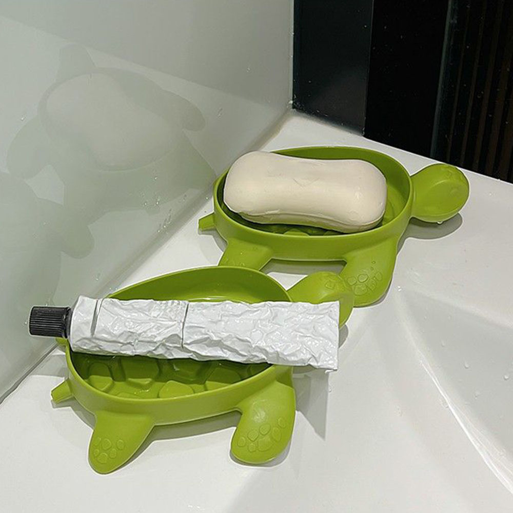 Turtle Drain Soap Box  Cartoon - Water Dish Reptile avaliação e preço