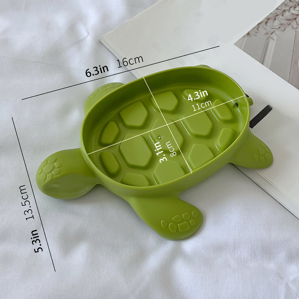 Turtle Drain Soap Box  Cartoon - Water Dish Reptile avaliação e preço