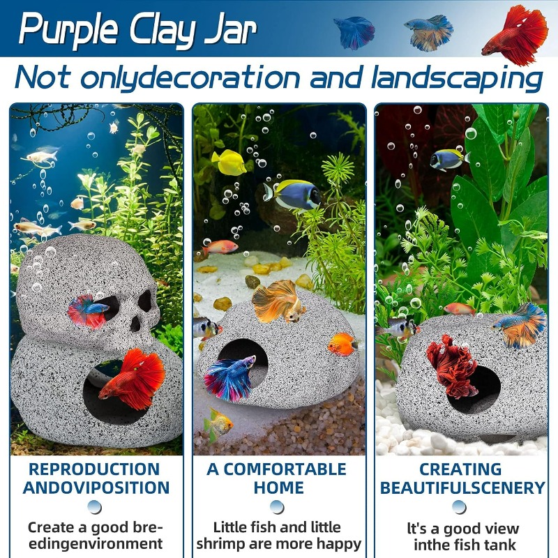 Aquarium Decorations Cave Fish - Hide Cave Ceramic avaliação e preço