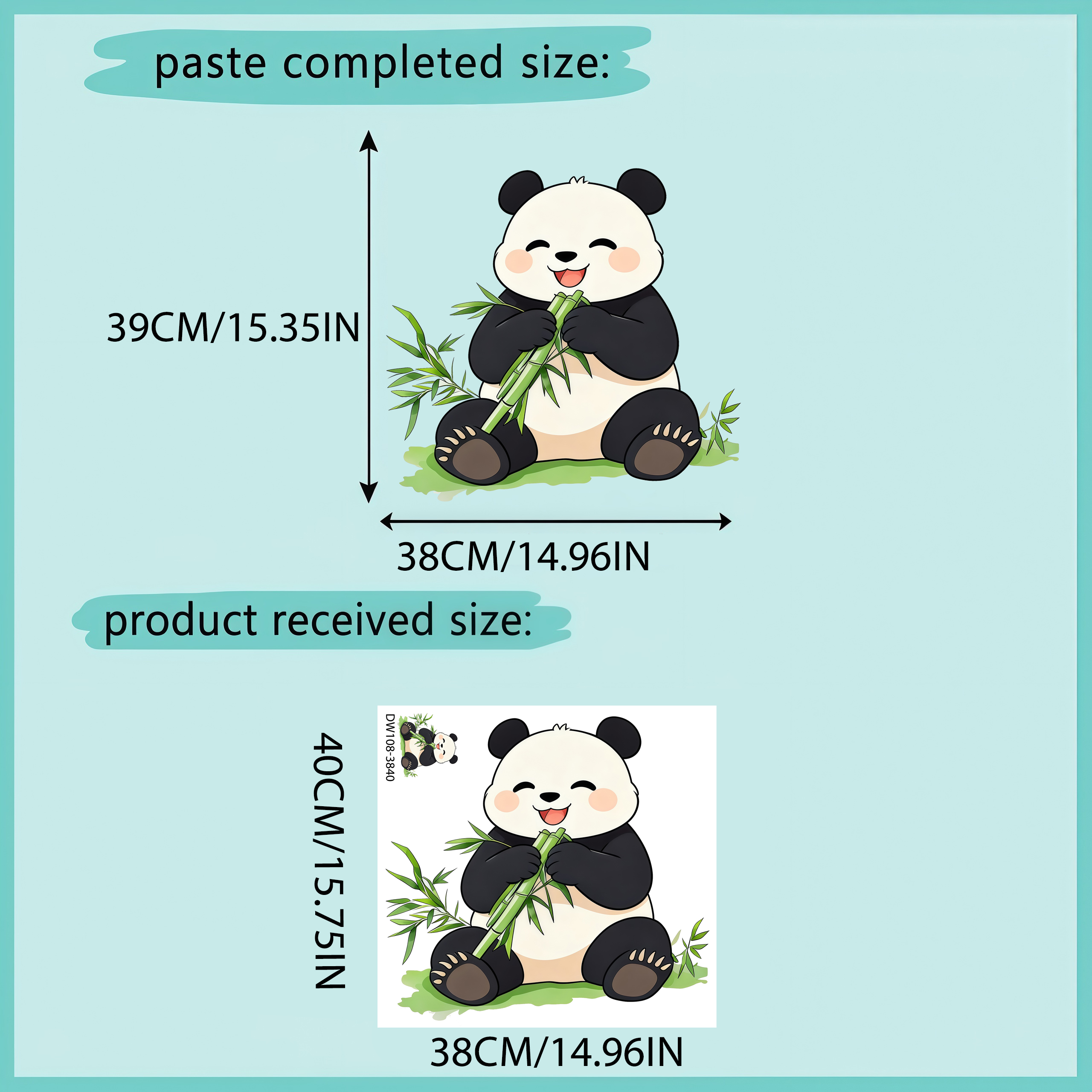 Bamboo And Panda Wall Decals S - Pvc Panel Background avaliação e preço