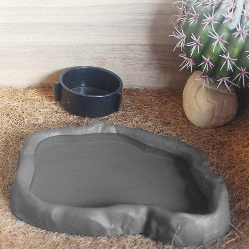 Reptile Feeder Plastic Imitati - Water Dish Reptile avaliação e preço