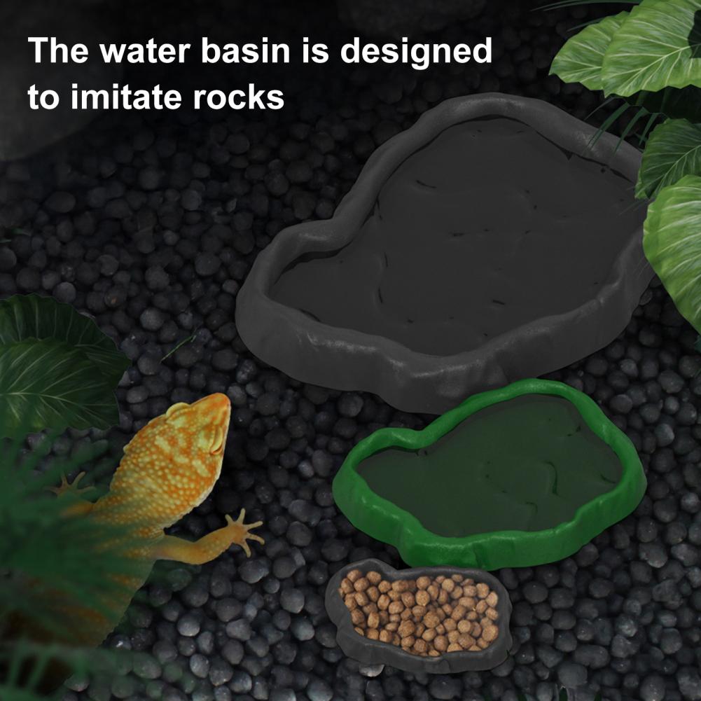 Reptile Feeder Plastic Imitati - Water Dish Reptile avaliação e preço