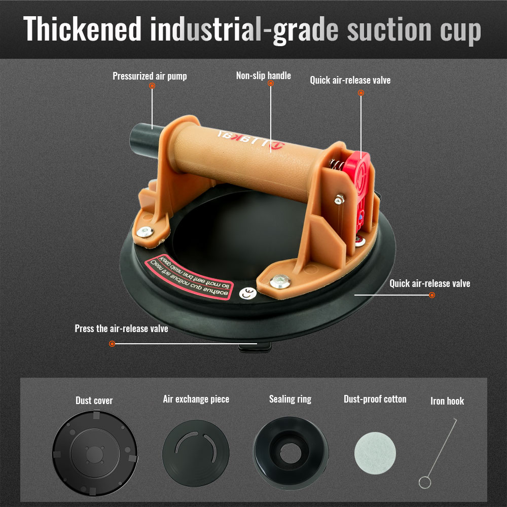 8 Inch Silicone Vacuum Suction - Ceramic Tile Floor avaliação e preço