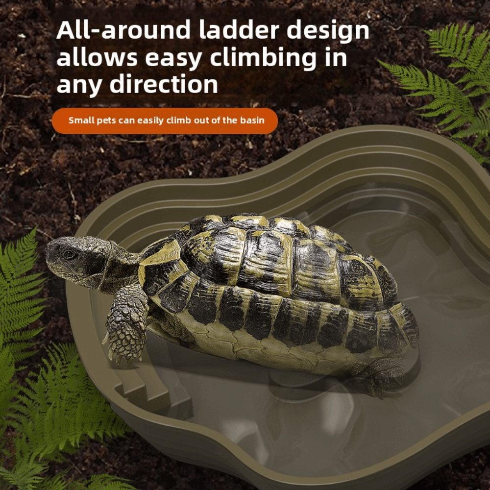 New Plastic Turtle Water Basin - Water Dish Reptile avaliação e preço