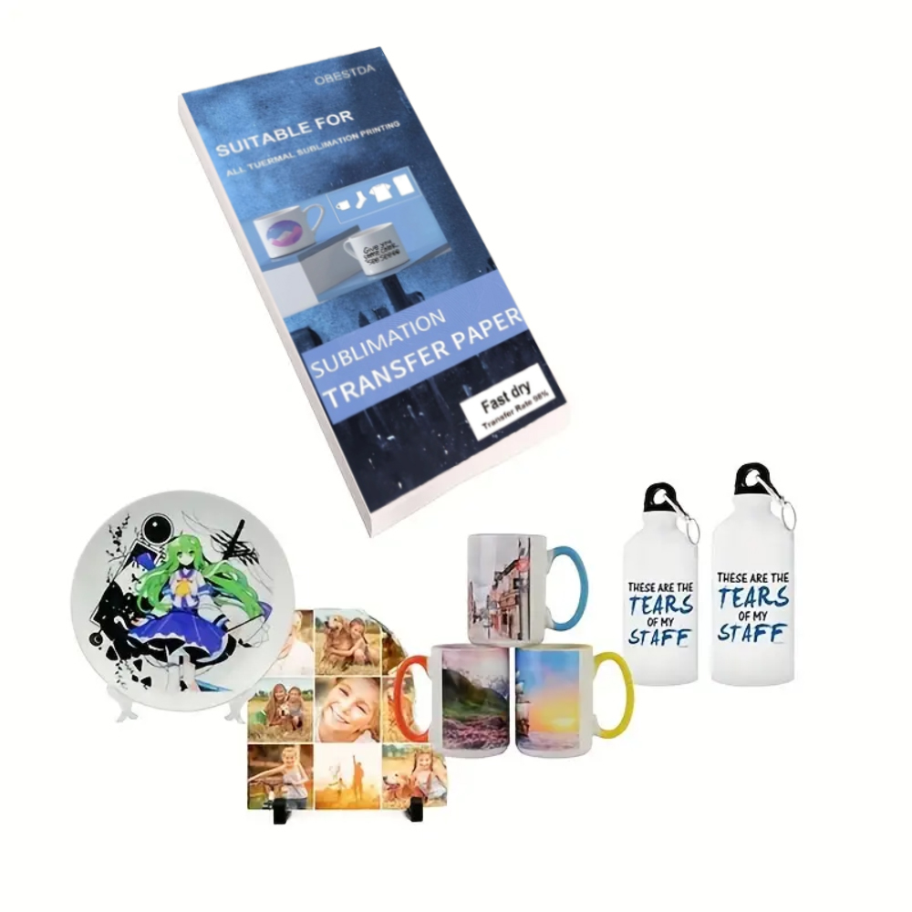 100 Sheets Sublimation Heat Tr - Ceramic Heat Emitter avaliação e preço