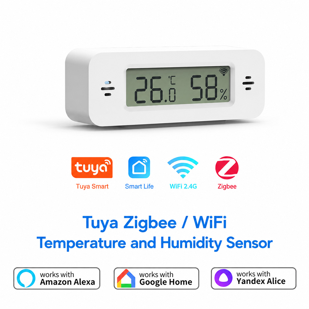 Tuya Zigbee WiFi Mini Temp & H - Digital Hygrometer Probe avaliação e preço
