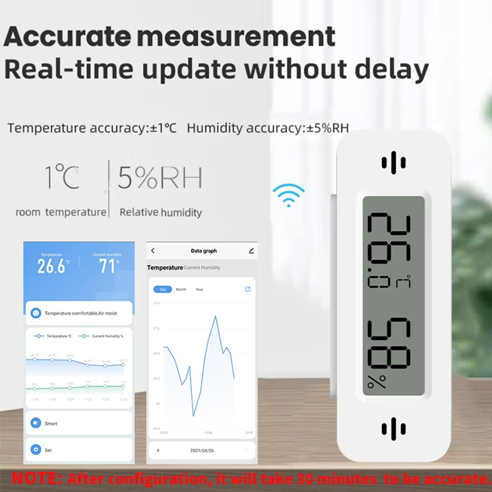 Tuya Zigbee WiFi Mini Temp & H - Digital Hygrometer Probe avaliação e preço